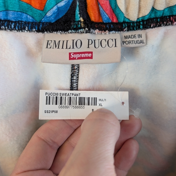 2021 Supreme x Emilio Pucci (SS21P58) - Sweatpants - Authentic  - *ULTRA RARE* - Picture 11 of 16